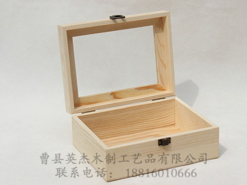 點(diǎn)擊查看詳細(xì)信息<br>標(biāo)題：松木原木色亞克力蓋子木盒 閱讀次數(shù)：1035